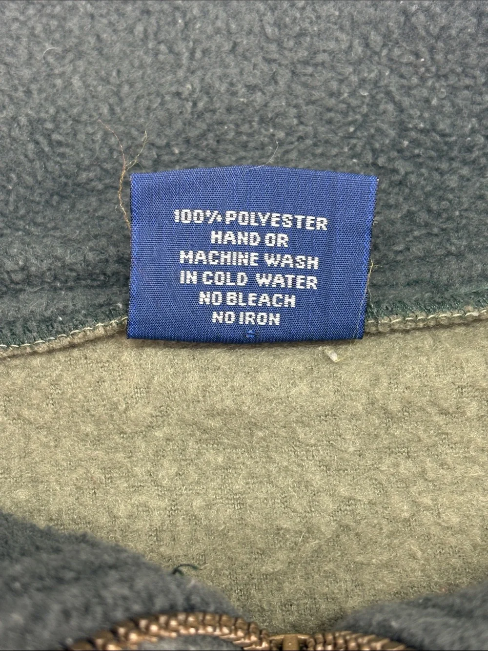 Tipsy Mens Fleece Jacket Large Yellow Stone Park
